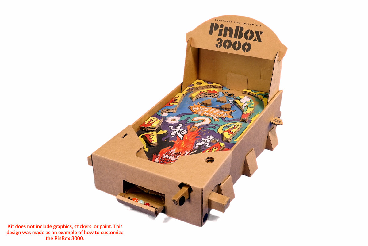 PinBox 3000 - Cardboard Tabletop Pinball Machine